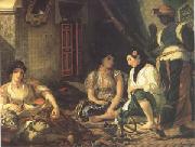 Eugene Delacroix Algerian Women in Their Appartments (mk05) oil painting